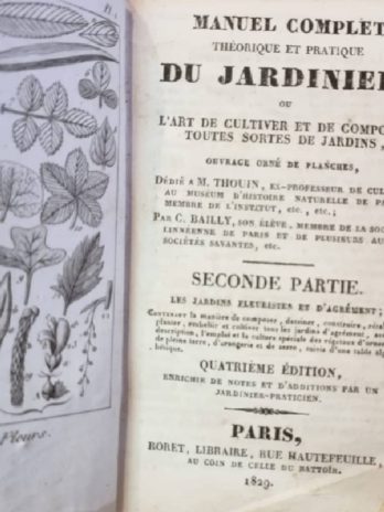 Manuel complet théorique et pratique du jardinier, Roret, 1829