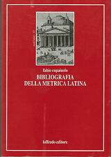 Bibliografia della metrica latina