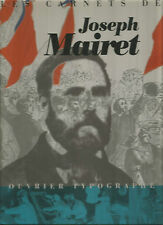 Les carnets de Joseph Mairet, ouvrier typographe