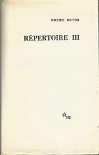 Michel Butor, Répertoire III (Edition originale)