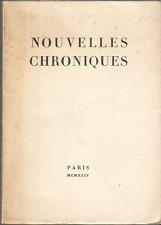 Editions de Minuit Nouvelles chroniques : chroniques interdites 2