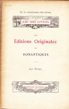 Bibliophilie Les Editions originales des romantiques André Rouveyre