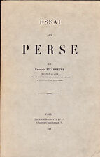 Essai sur Perse Villeneuve 1918 Littérature latine