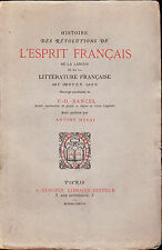 Histoire des révolutions de l’esprit français, Bancel 1878