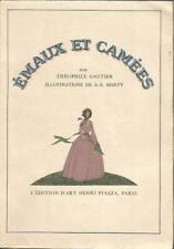 Emaux et camées par Théophile Gautier, illustrations de A.E. Marty, sur Hollande