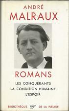 Malraux, Romans, Bibliothèque de La Pléiade