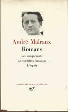 André Malraux, Romans, Bibliothèque de La Pléiade