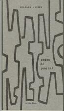 Charles Juliet, Pages de journal (août 1974-avril 1975)