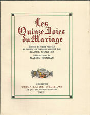 Les quinze joies du mariage, illustrations de Marcel Jeanjean