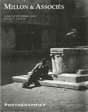 Millon & Associés, Photographies XIXe et XXe siècles, Lundi 17 décembre 2007