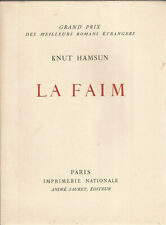 Hamsun, La faim, lithographie originale de Vlaminck en frontispice