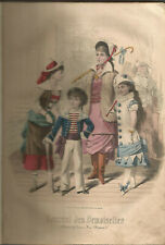 Journal des demoiselles, 1880, 16 gravures de mode coloriées à l’aquarelle