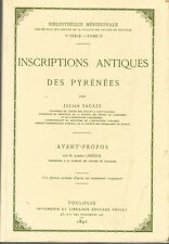 Inscriptions antiques des Pyrénées, par Julien Sacaze