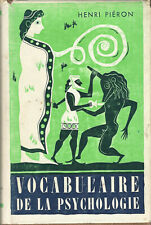 Vocabulaire de la psychologie, Henri Piéron