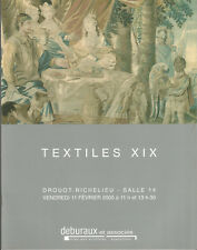 Textiles XIX catalogue de la vente aux enchères Drouot Richelieu 11 février 2010