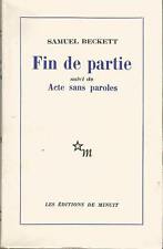 Samuel Beckett, Fin de partie suivi de Acte sans paroles, 1961