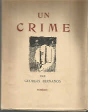 Georges Bernanos, Un crime, illustrations par Théo Van Elsen