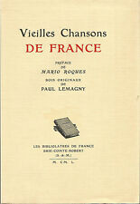 Vieilles chansons de France, bois originaux de Paul Lemagny