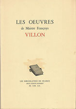 Les Oeuvres de Maistre Françoys Villon, Les Bibliolâtres de France
