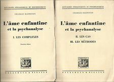 Charles Baudouin, L’âme enfantine et la psychanalyse, 2 tomes