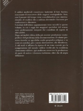 Valdesi medievali, Bilanci e prospettive di ricerca, a cura di Marina Benedetti