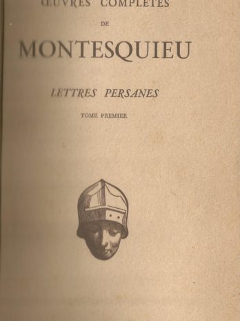 Montesquieu, Lettres persanes