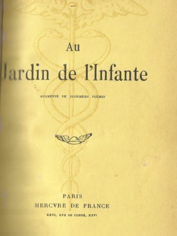 Albert Samain, Au jardin de l’infante, augmenté de plusieurs poèmes