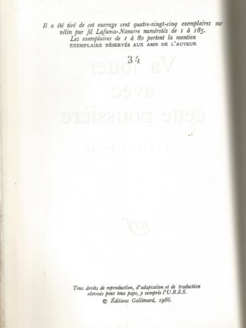 Henry de Montherlant, Va jouer avec cette poussière. Carnets (1958-1964)