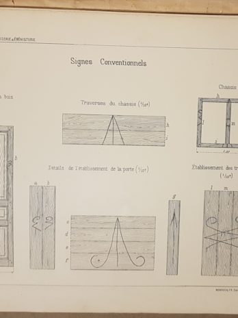 Cours élémentaire de dessin, de menuiserie et ébénisterie à l’usage des écoles professionnelles. Cours d’adultes, ouvriers, etc. Par Delafosse.