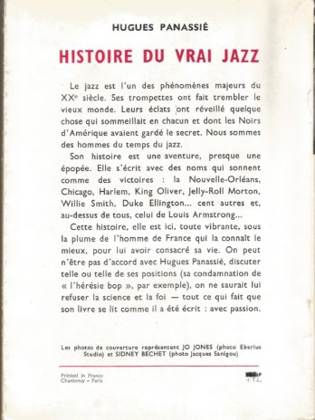 Hugues Panassié, Histoire du vrai jazz