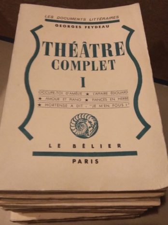 Georges Feydeau, Théâtre complet en 9 volumes