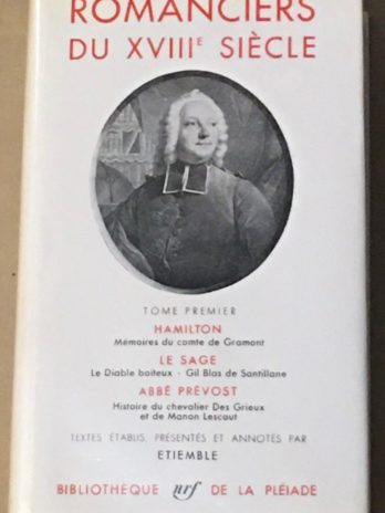 Romanciers du XVIIIe siècle, tome 1 [La Pléiade]