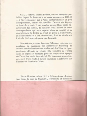 Ferdinand furieux : Avec 313 lettres de Louis-Ferdinand Céline, Pierre Monnier