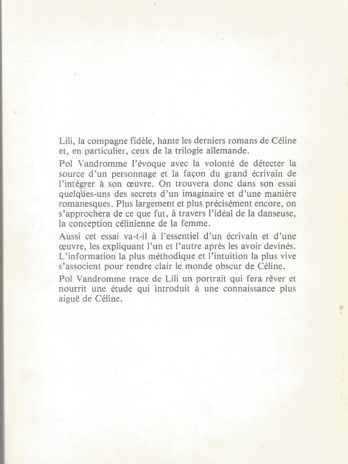 Pol Vandromme, Du côté de Céline, Lili