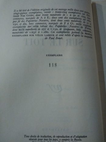 Jean Giono, Le Hussard sur le toit [édition originale sur pur fil]