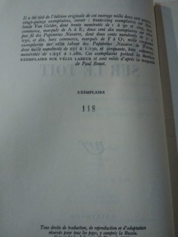 Jean Giono, Le Hussard sur le toit [édition originale sur pur fil]