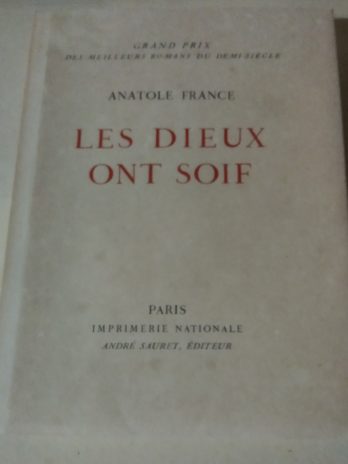 Anatole France, Les Dieux ont soif