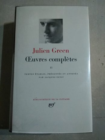 Julien Green, Oeuvres complètes, tome 2