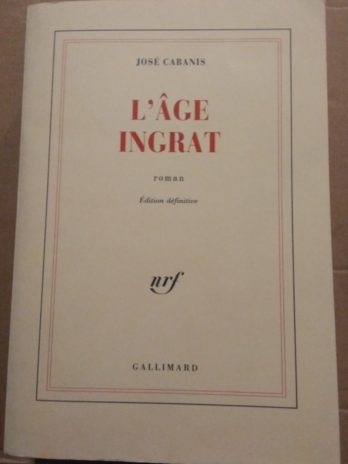 José Cabanis – L’âge ingrat