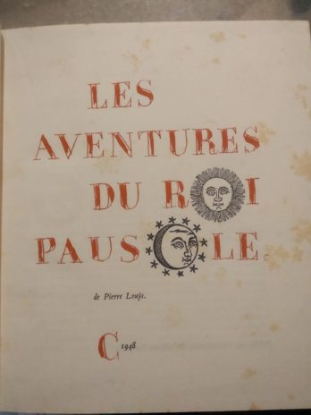 Pierre Louÿs – Les aventures du roi Pausole