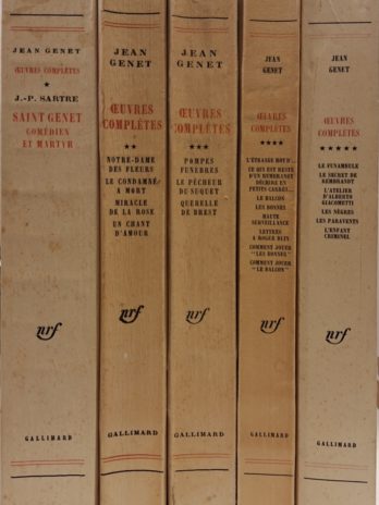 Oeuvres Complètes de Jean Genet (5 tomes).