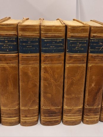 Œuvres de J. de La Fontaine d’après les textes originaux en 7 tomes