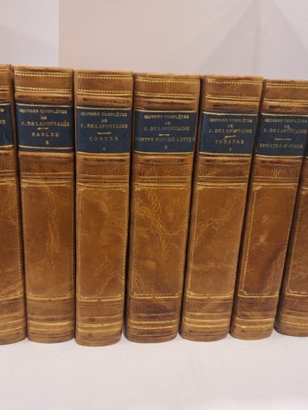 Œuvres de J. de La Fontaine d’après les textes originaux en 7 tomes