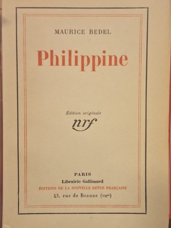 Maurice Bedel – Philippine