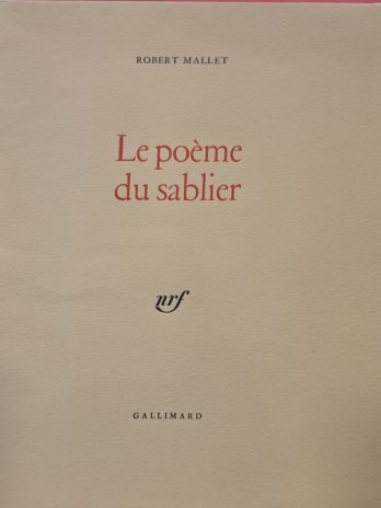 Robert Mallet – Le poème du sablier