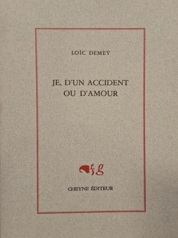 Loïc Demey – Je, d’un accident ou d’amour
