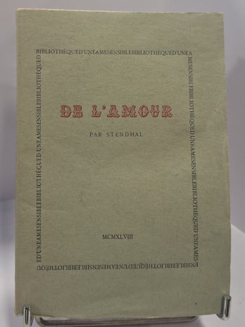 Stendhal – De l’amour
