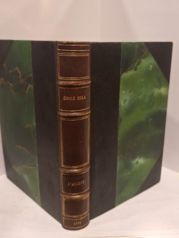 Zola – L’Argent – Charpentier 1891 – demi-chagrin à coins – Rare