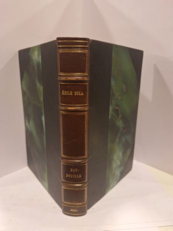 Zola – Pot-Bouille – Charpentier 1882 – reliure demi-chagrin à coins – Rare