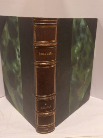 Zola – La débâcle – Charpentier 1892 – reliure demi-chagrin à coins – Rare